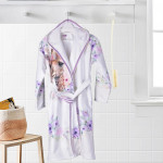 Детски халат Giraffe с качулка и DF печат – XL
